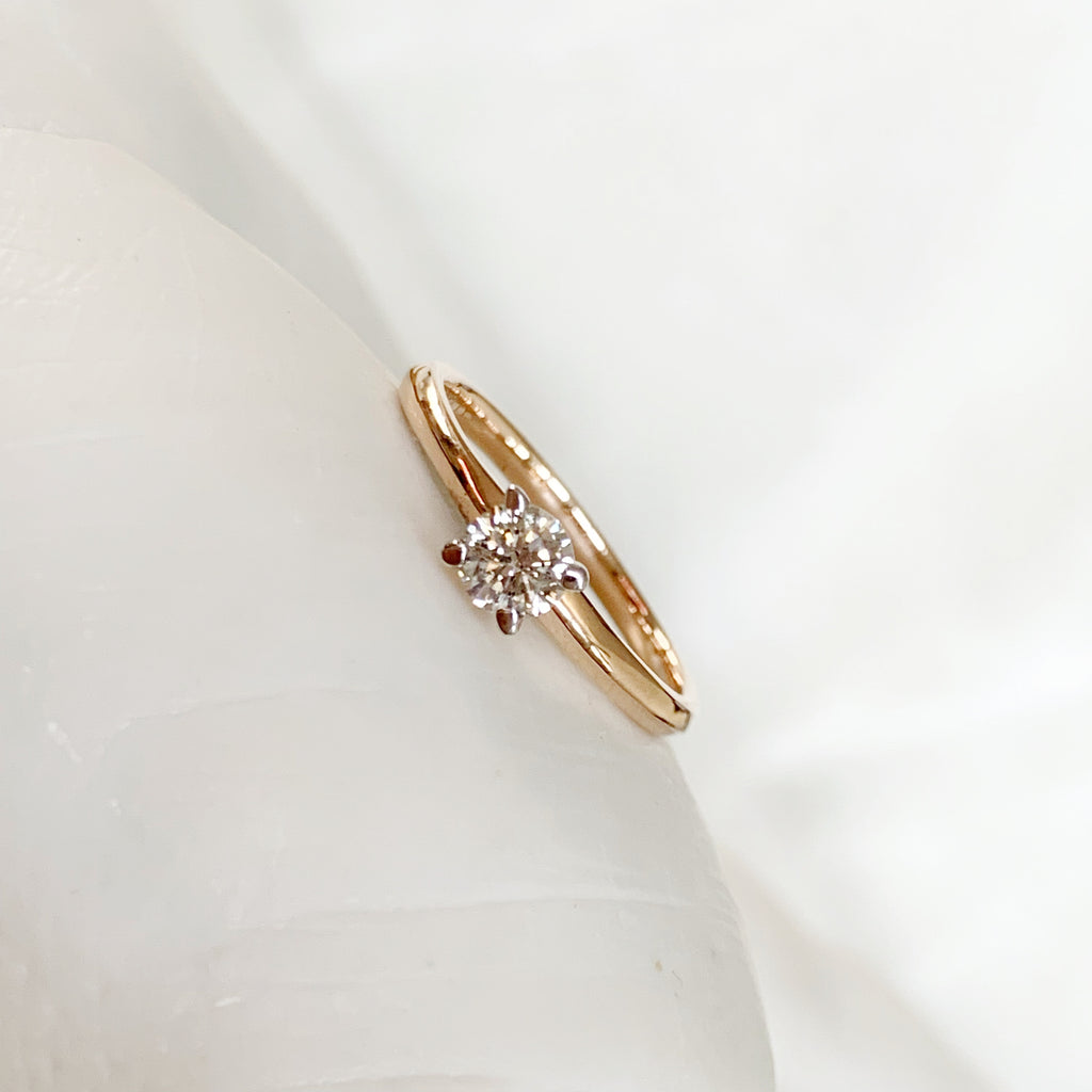ANILLO DE COMPROMISO CON DIAMANTE ORO ROSA BR-OR-14-91-399-04