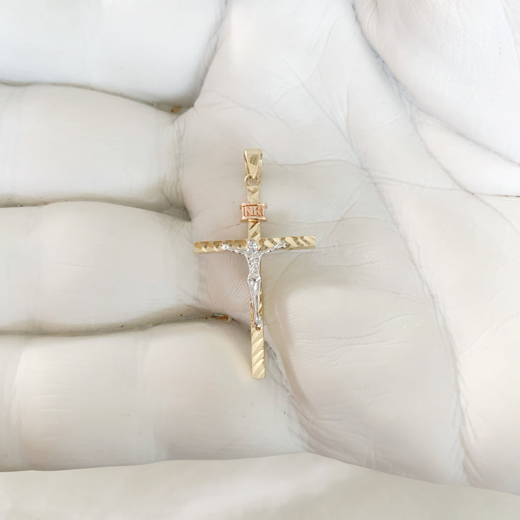 CRISTO DE ORO AMARILLO 14K CR-14-85-88-E-1A4