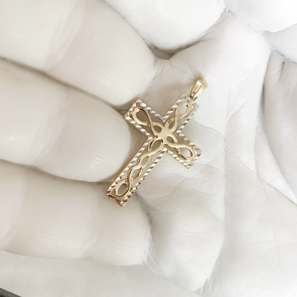 CRUZ DE ORO AMARILLO 14K CR-14-85-97-E-2A4