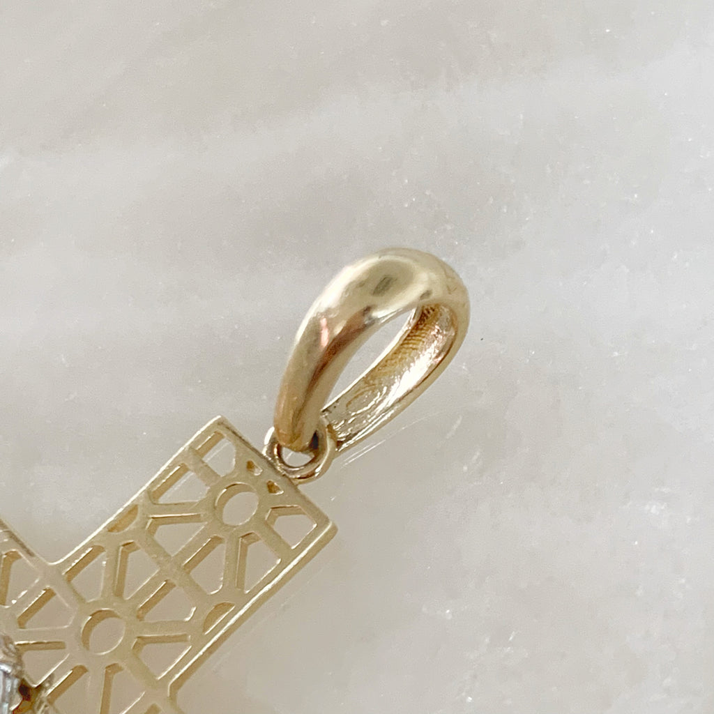 CRISTO DE ORO AMARILLO 14K CR-14-85-81-E-3A6