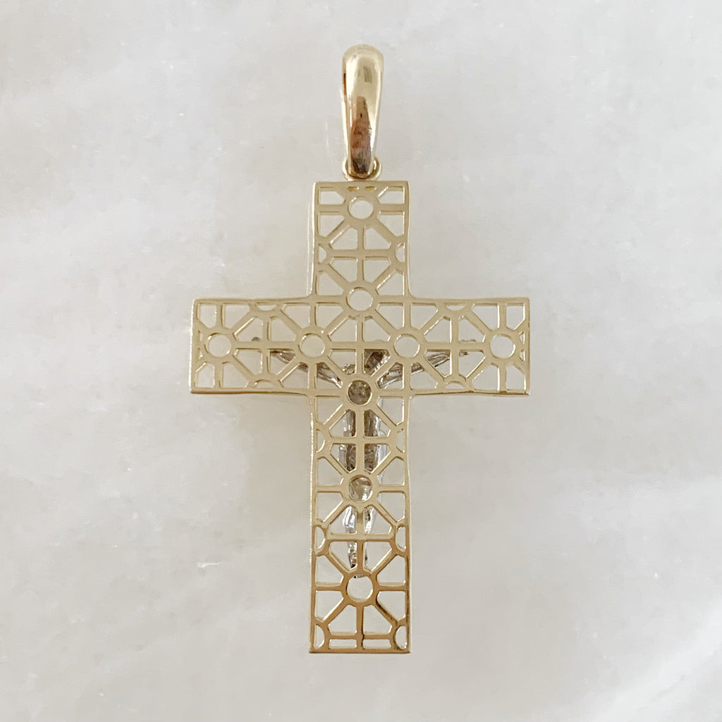 CRISTO DE ORO AMARILLO 14K CR-14-85-81-E-3A6