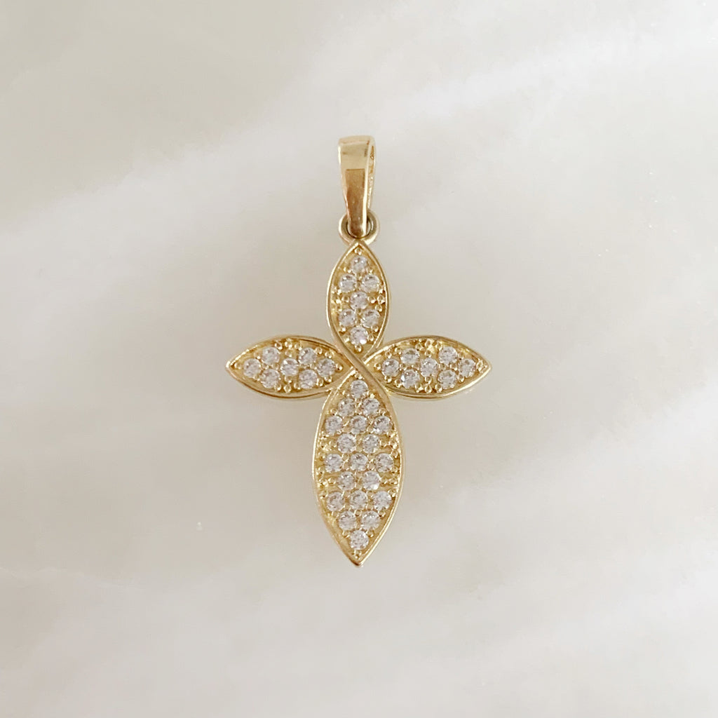 CRUZ DE ORO AMARILLO 14K CR-14-85-110-E-1A0