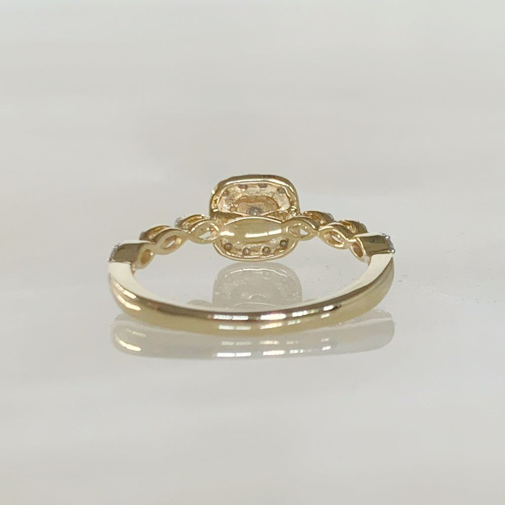 ANILLO DE COMPROMISO CON DIAMANTE ORO AMARILLO BR-OA-14-91-399-12