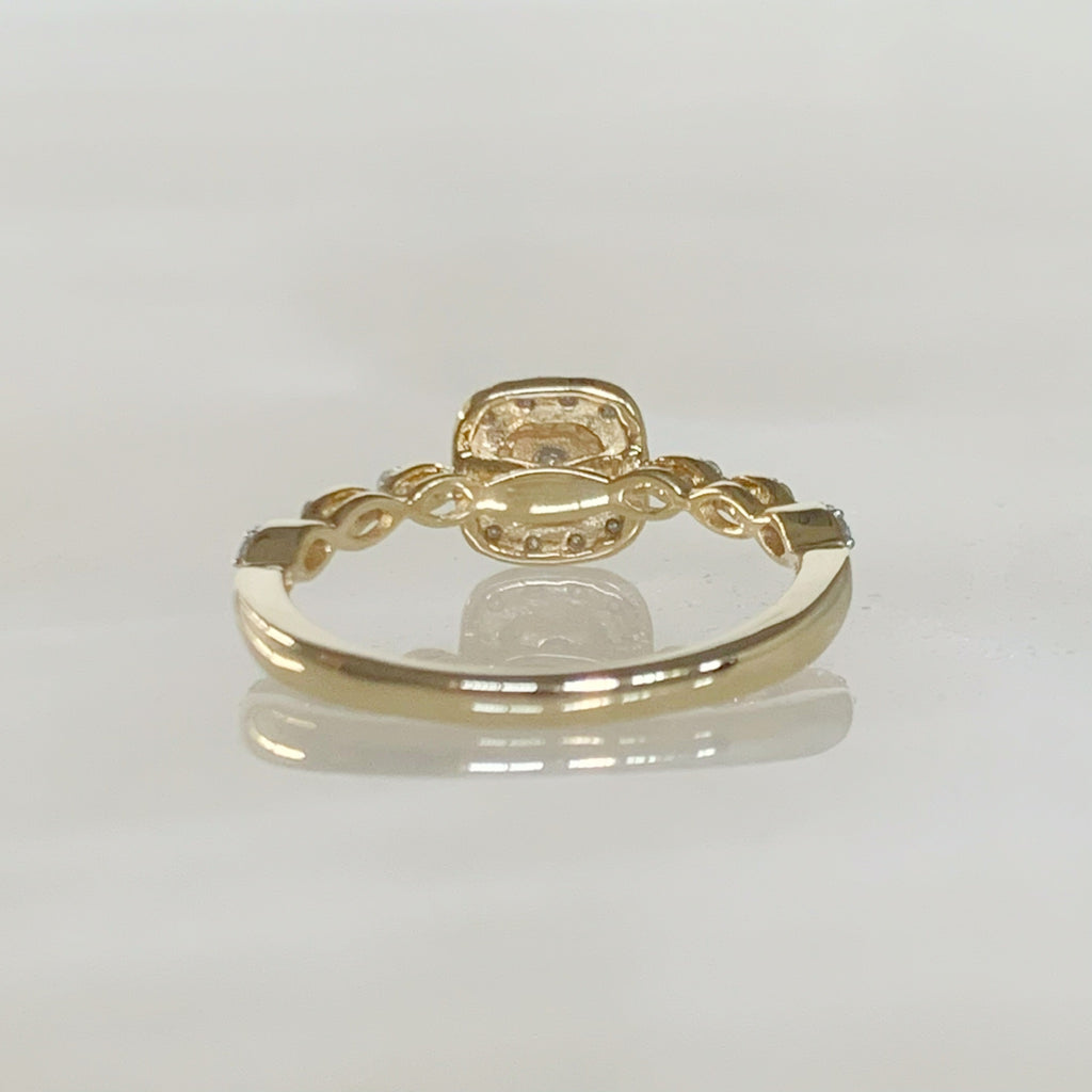 ANILLO DE COMPROMISO CON DIAMANTE ORO AMARILLO BR-OA-14-91-399-12