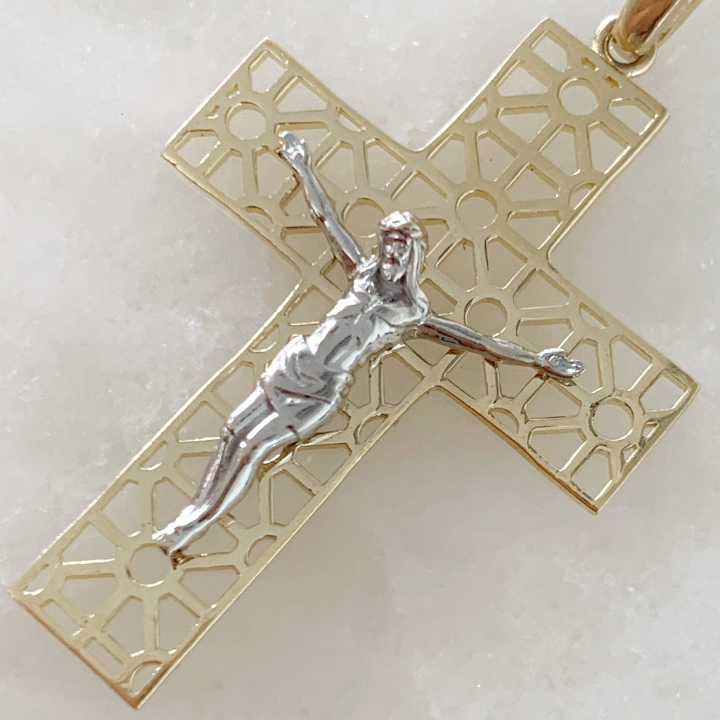 CRISTO DE ORO AMARILLO 14K CR-14-85-81-E-3A6