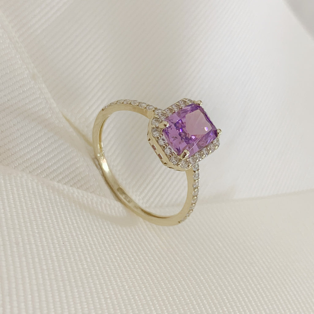ANILLO DE PROMESA ORO AMARILLO 14K AP-OA-14E-85-86-2A3