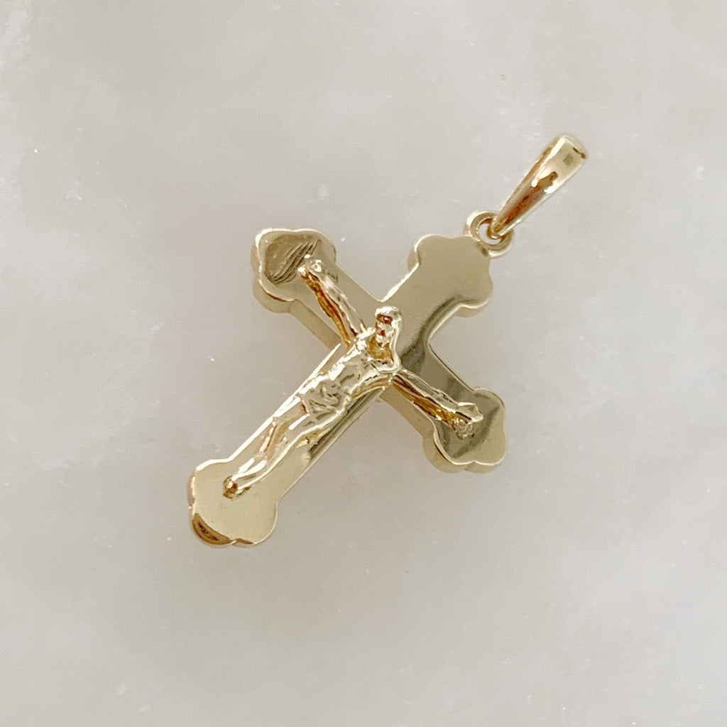 CRISTO DE ORO AMARILLO 14K CR-14-85-90-E-1A7