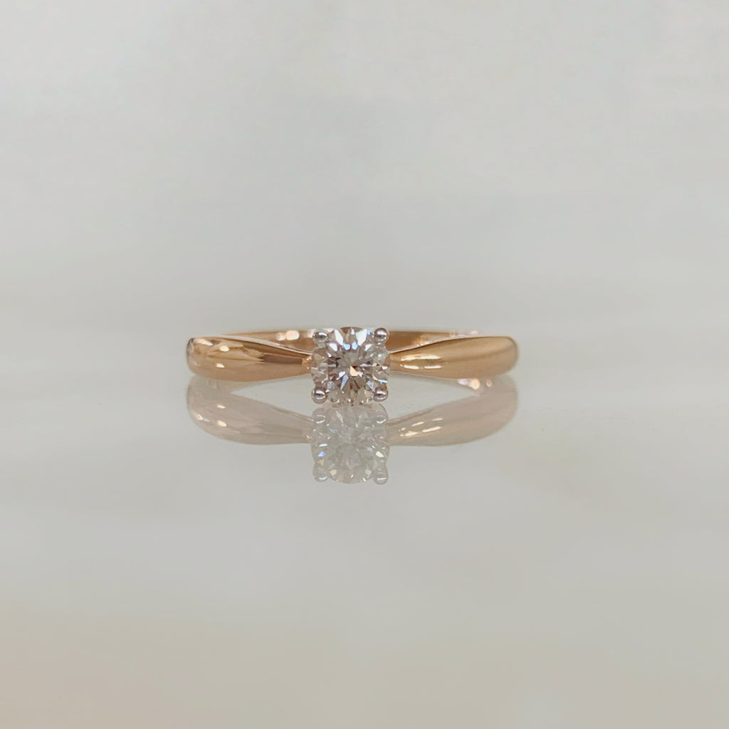 ANILLO DE COMPROMISO CON DIAMANTE ORO ROSA BR-OR-14-91-349-11
