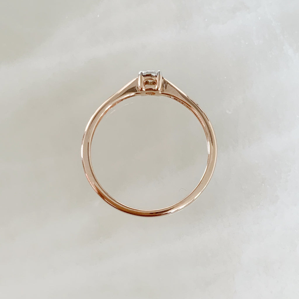 ANILLO DE COMPROMISO CON DIAMANTE ORO ROSA BR-OR-14-91-129-02