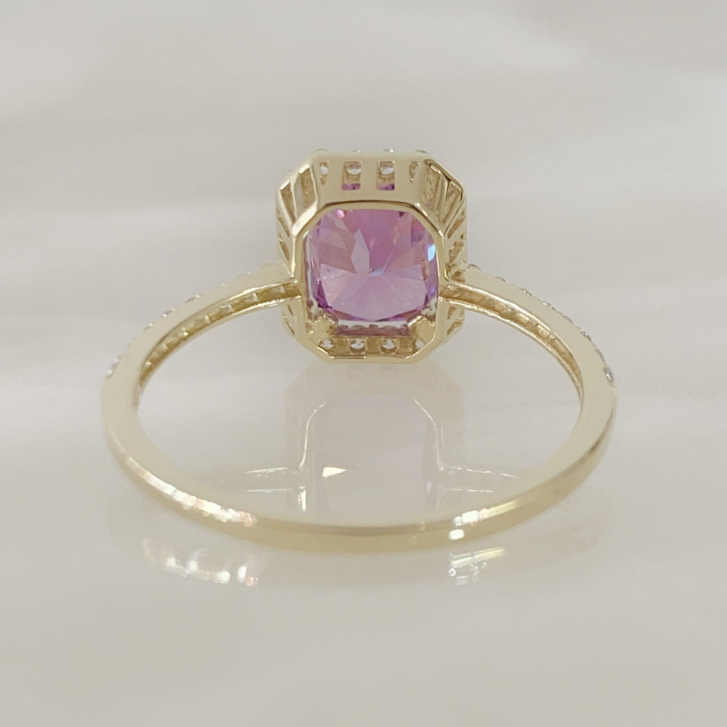 ANILLO DE PROMESA ORO AMARILLO 14K AP-OA-14E-85-86-2A3