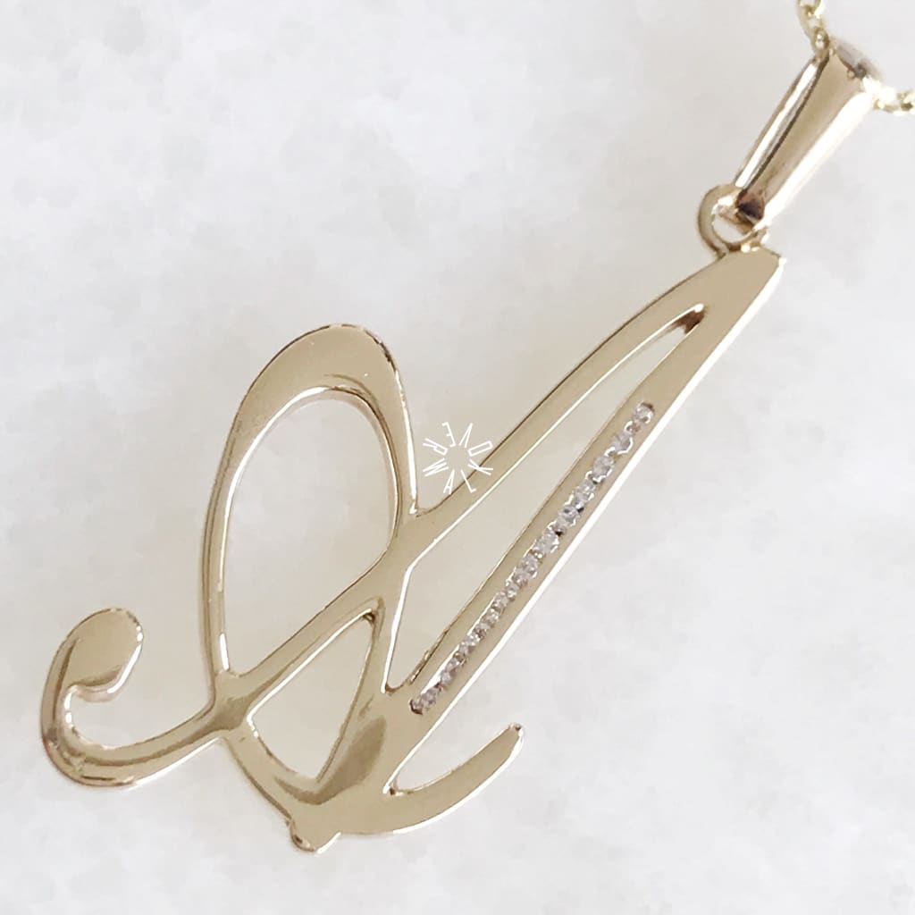 Inicial Oro 14K Hj563-D Iniciales