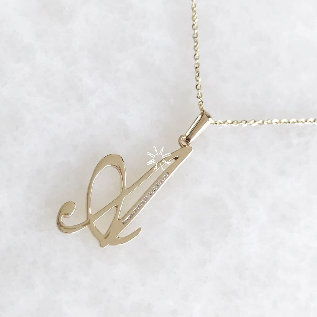 Inicial Oro 14K Hj563-D Iniciales