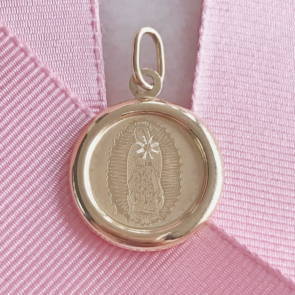 Medalla De La Virgen Guadalupe Oro 14K Mevg-14-085-0A8 Medalla