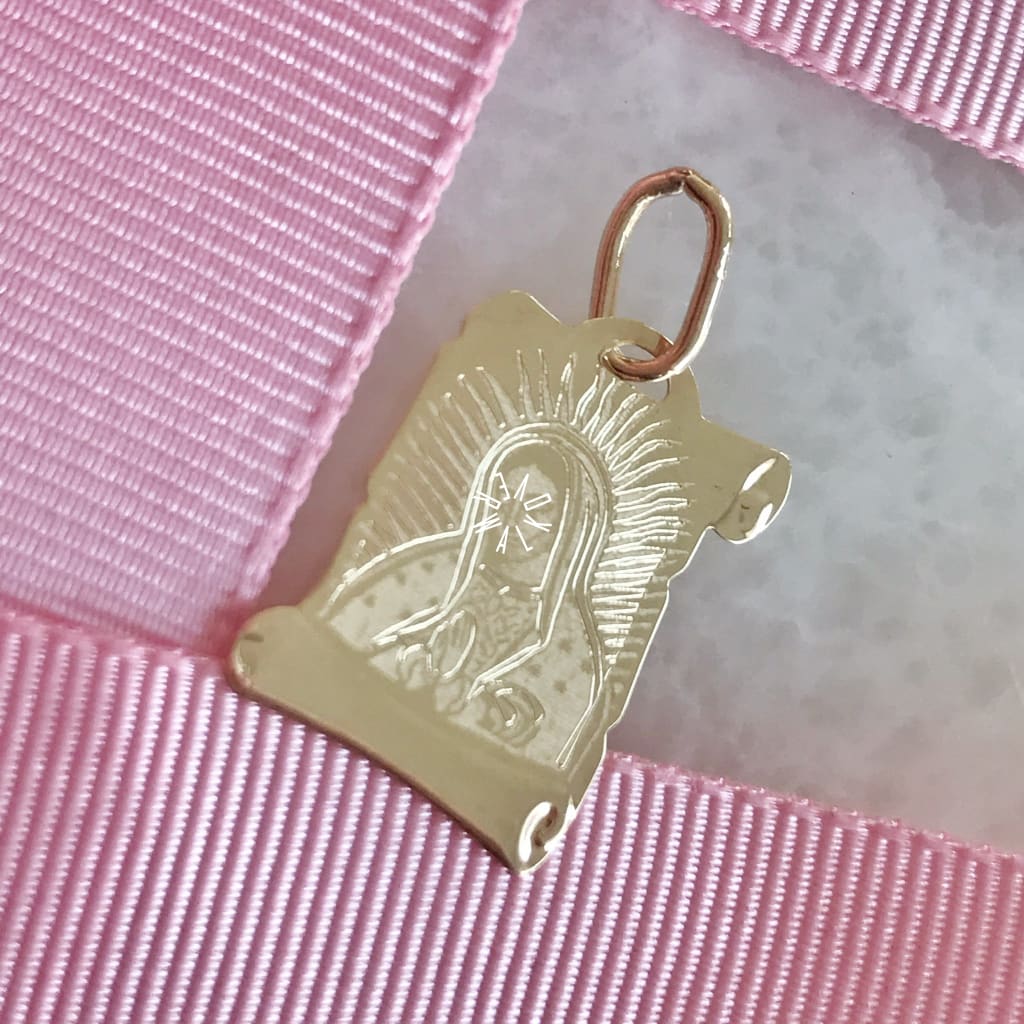 Medalla De La Virgen Guadalupe Oro 14K Mevg-14-089-0A6 Medalla