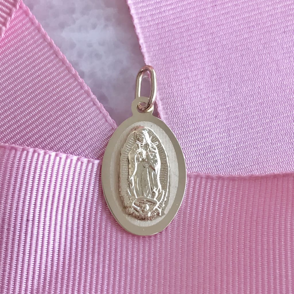 Medalla De La Virgen Guadalupe Oro 14K Mevg-14-091-1A0 Medalla