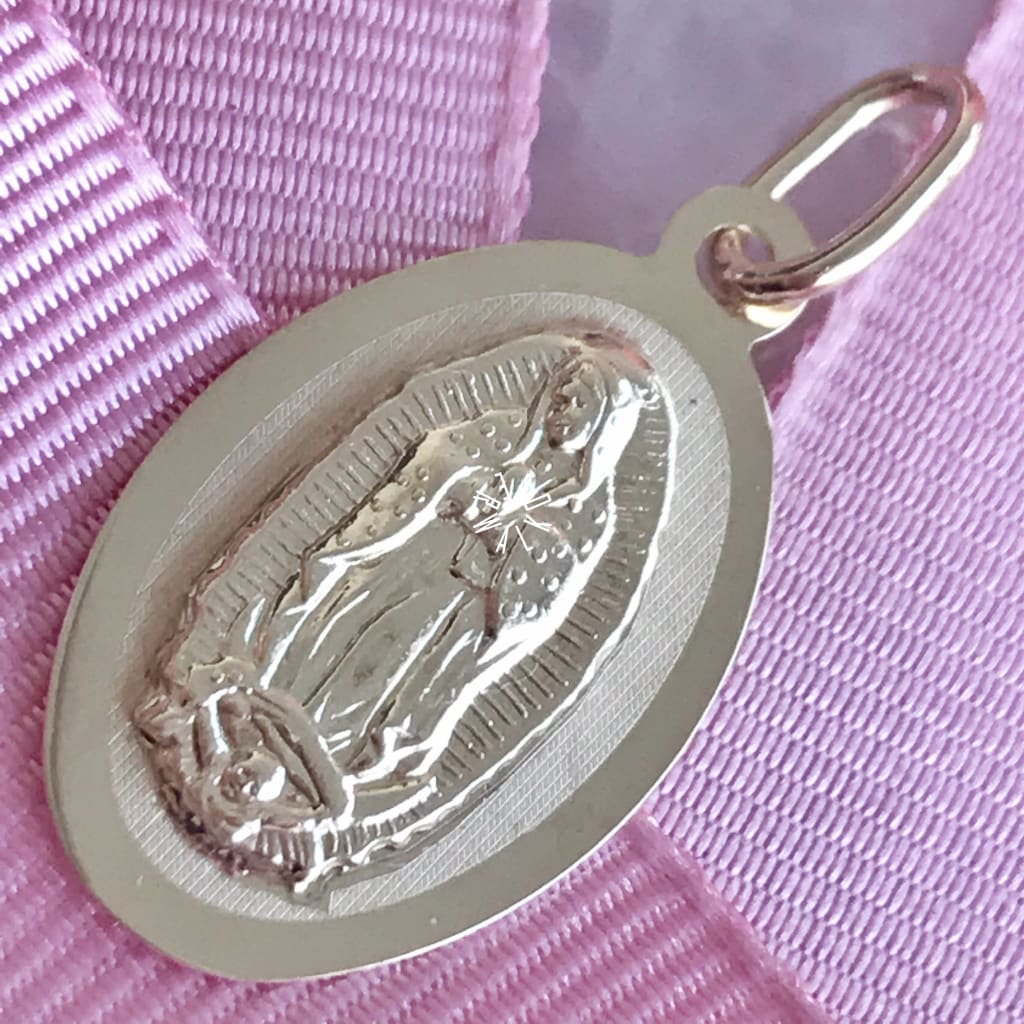 Medalla De La Virgen Guadalupe Oro 14K Mevg-14-091-1A0 Medalla