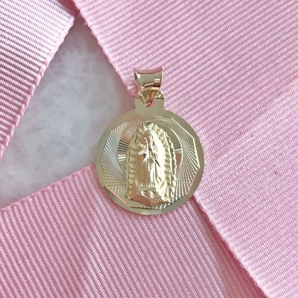 Medalla De La Virgen Guadalupe Oro 14K Mevg-14-093-1A4 Medalla