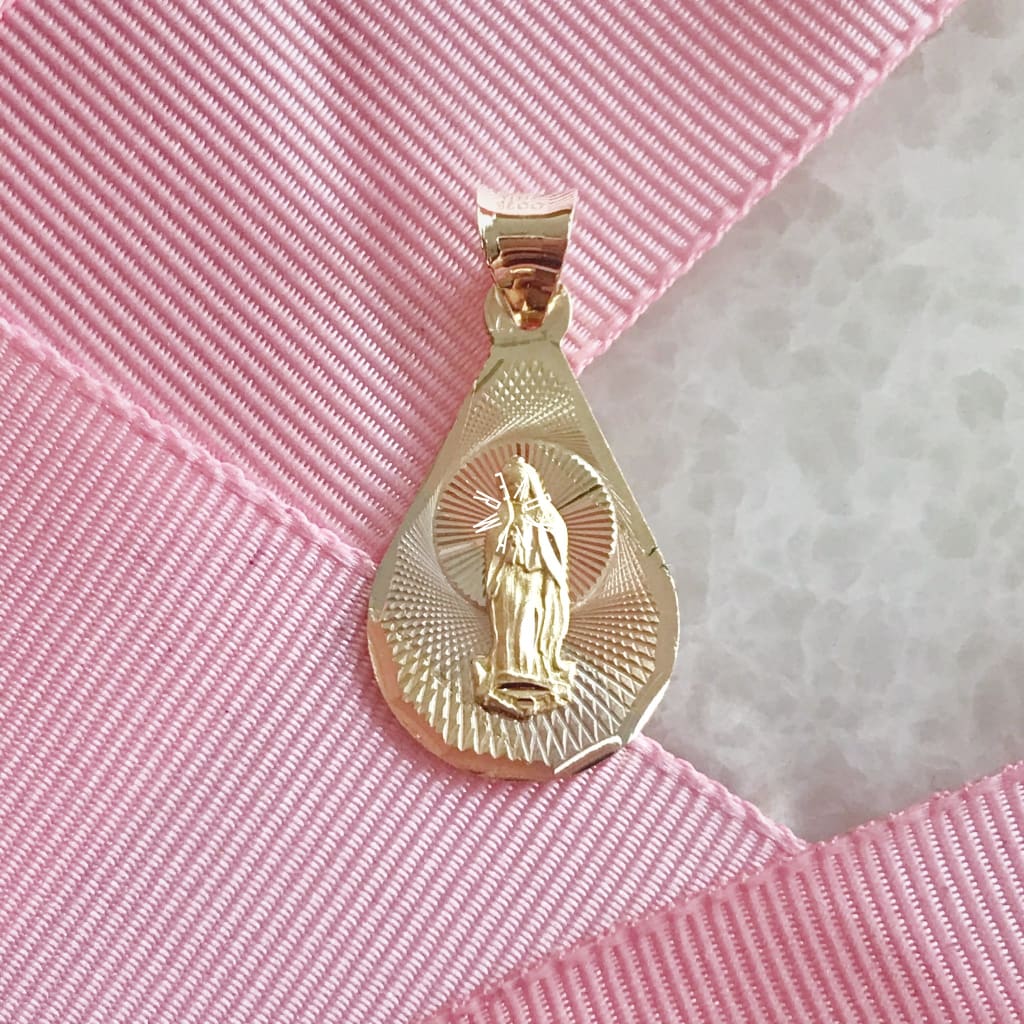 Medalla De La Virgen Guadalupe Oro 14K Mevg-14-095-1A1 Medalla