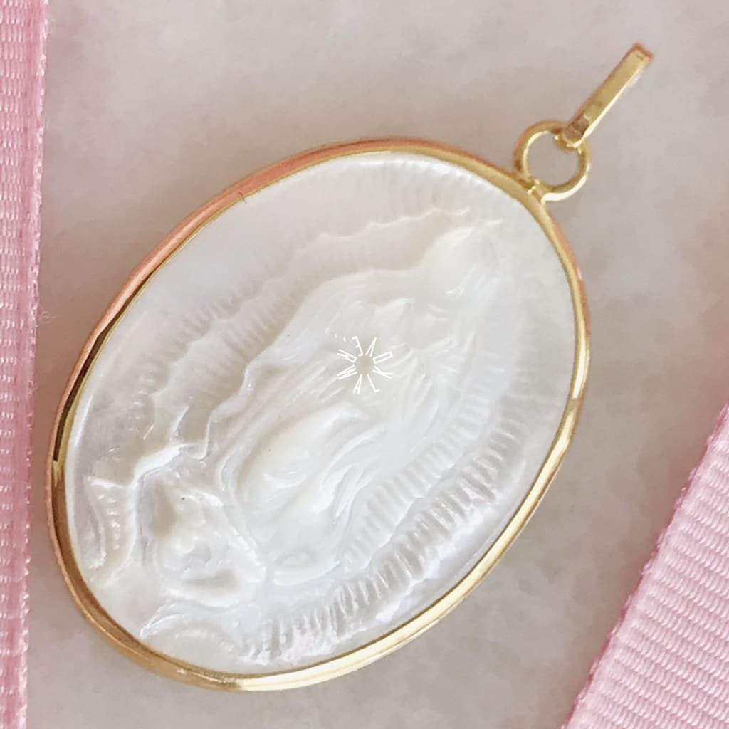 Medalla De La Virgen Guadalupe Oro 14K Omr411 Medalla
