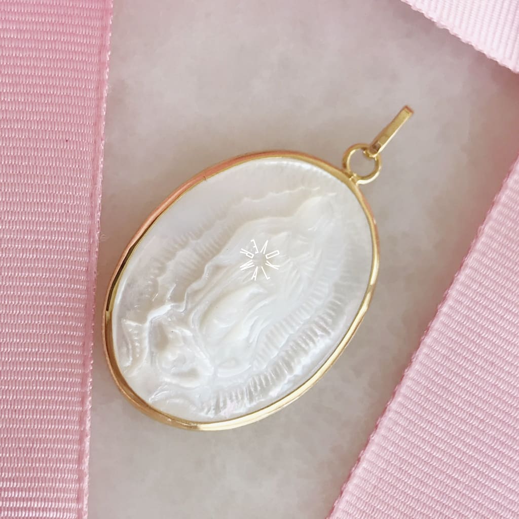 Medalla De La Virgen Guadalupe Oro 14K Omr411 Medalla