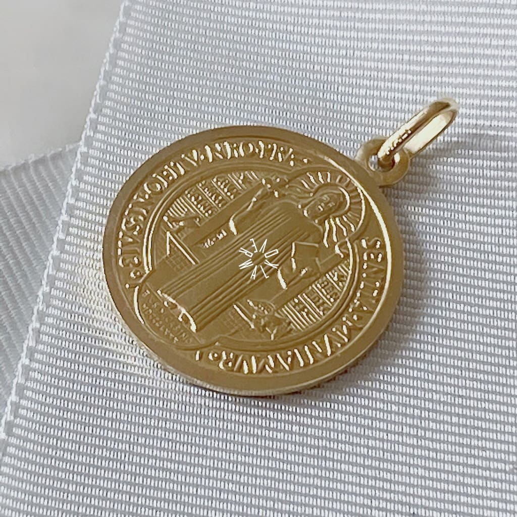 Medalla De San Benito Oro 14K Mesb-14-073-5A7 Medalla
