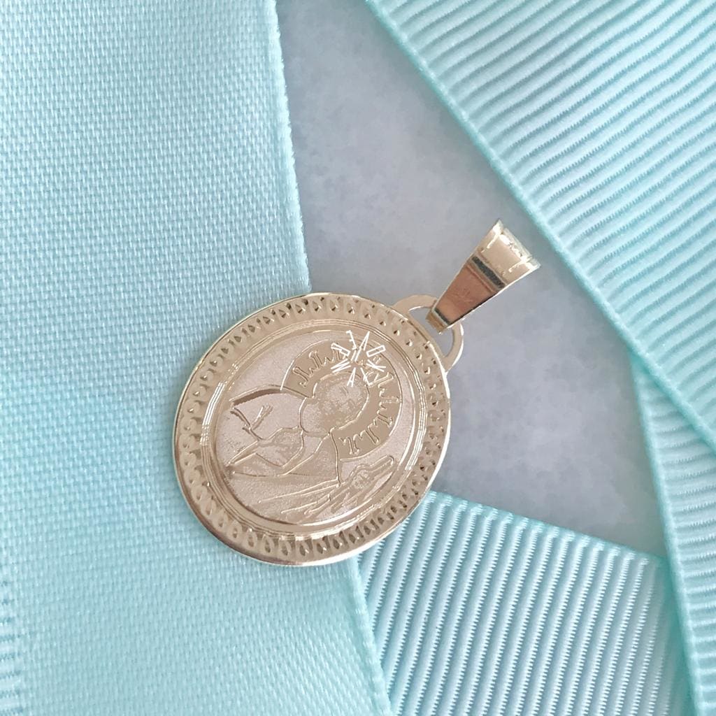 Medalla De San Judas Tadeo Oro 14K Mesj-14-080-1A0 Medalla