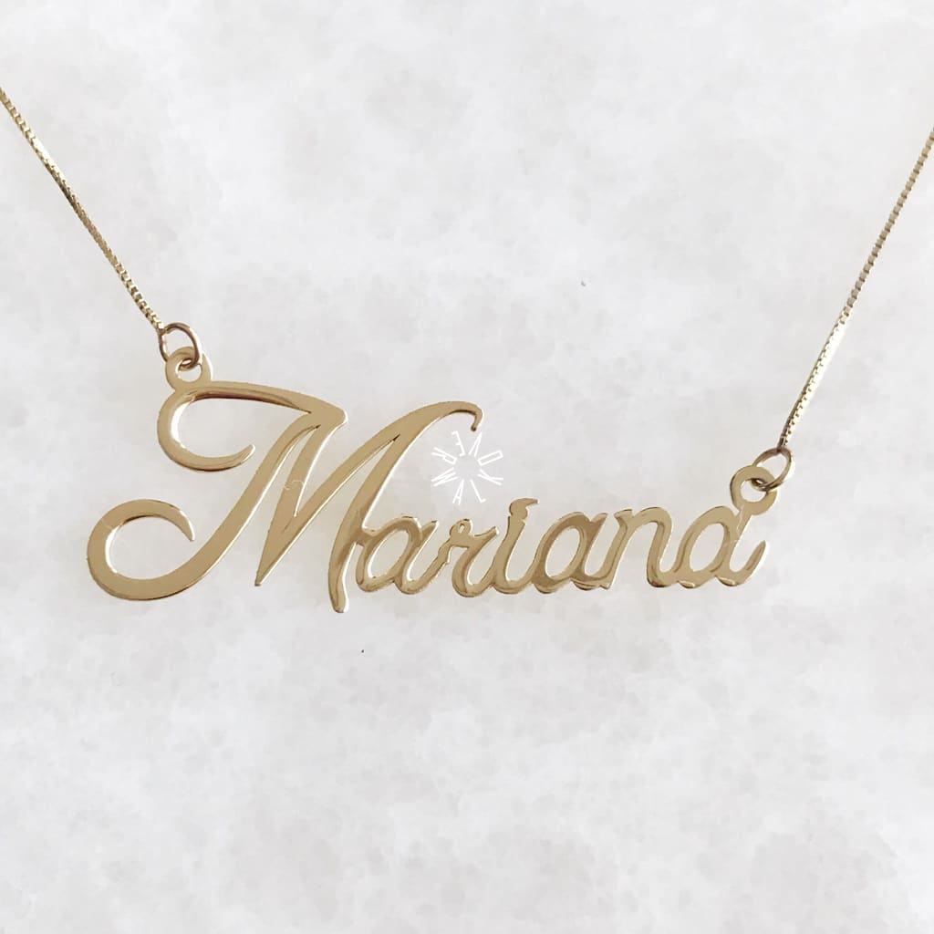 Nombre Oro 14K Vi143-D Nombre
