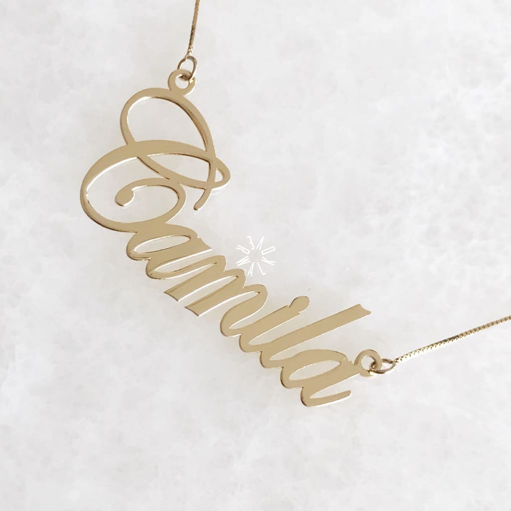 Nombre Oro 14K Vi754-D Nombre